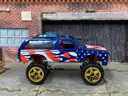 Loose Hot Wheels - Chevy Blazer 4X4 - Blue Stars and Stripes