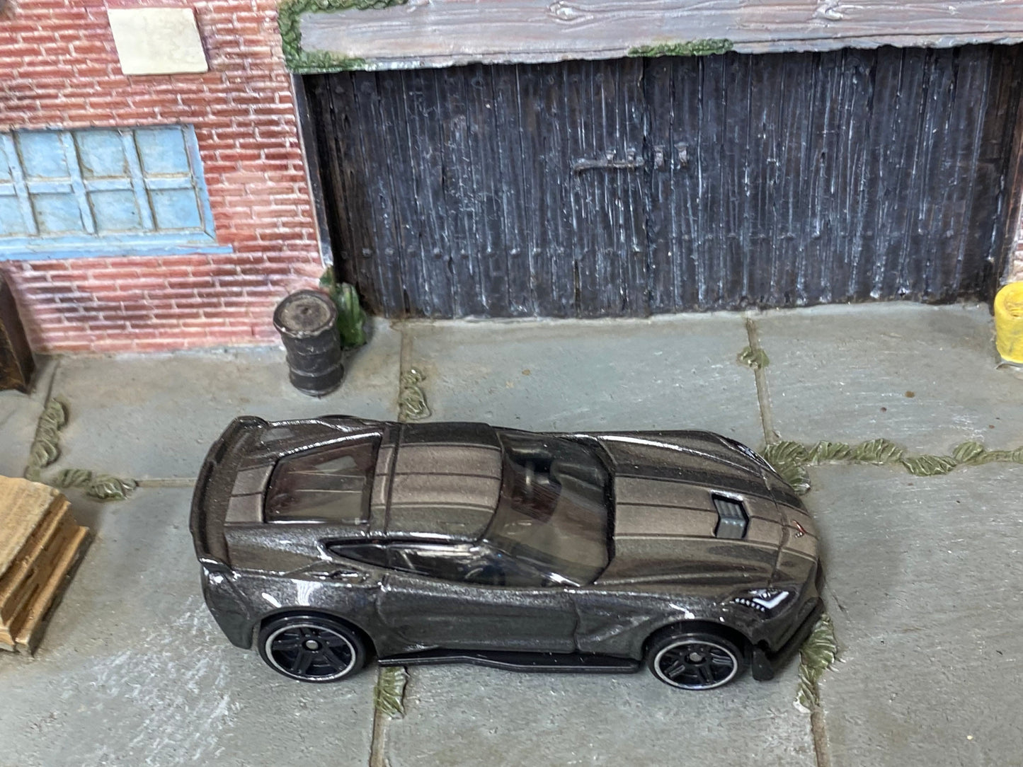 Loose Hot Wheels - Chevy Corvette C7 Z06 - Gray and Silver