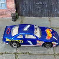 Loose Hot Wheels - Chevy Lumina Stock Car - Blue Hot Wheels 1 (1991)