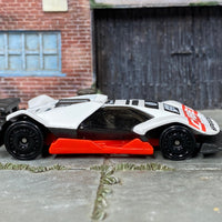 Loose Hot Wheels - Cyber Speeder - White, Black and Red