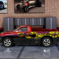 Loose Hot Wheels - Dodge Ram 1500 - Dark Red with Graphics