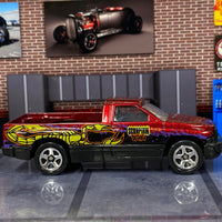 Loose Hot Wheels - Dodge Ram 1500 - Dark Red with Graphics