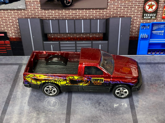 Loose Hot Wheels - Dodge Ram 1500 - Dark Red with Graphics