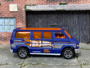 Loose Hot Wheels - Dodge Van - Blue and Orange Hot Wheels