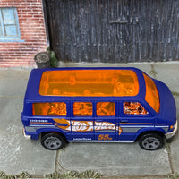 Loose Hot Wheels - Dodge Van - Blue and Orange Hot Wheels