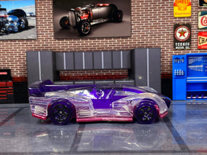 Loose Hot Wheels - Electrack - Purple and Pink