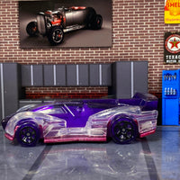 Loose Hot Wheels - Electrack - Purple and Pink