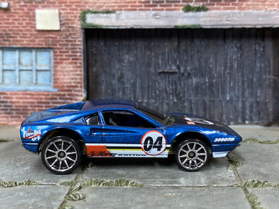 Loose Hot Wheels - Ferrari 308 - Blue and Black 04