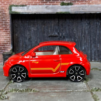 Loose Hot Wheels - Fiat 500c - Red and White