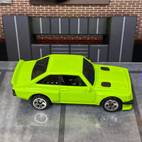 Loose Hot Wheels - Ford Escort RS 2000 - Lime Green