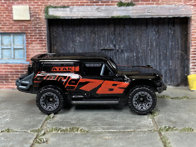 Loose Hot Wheels - Ford R 4×4 - Black and Red Borla