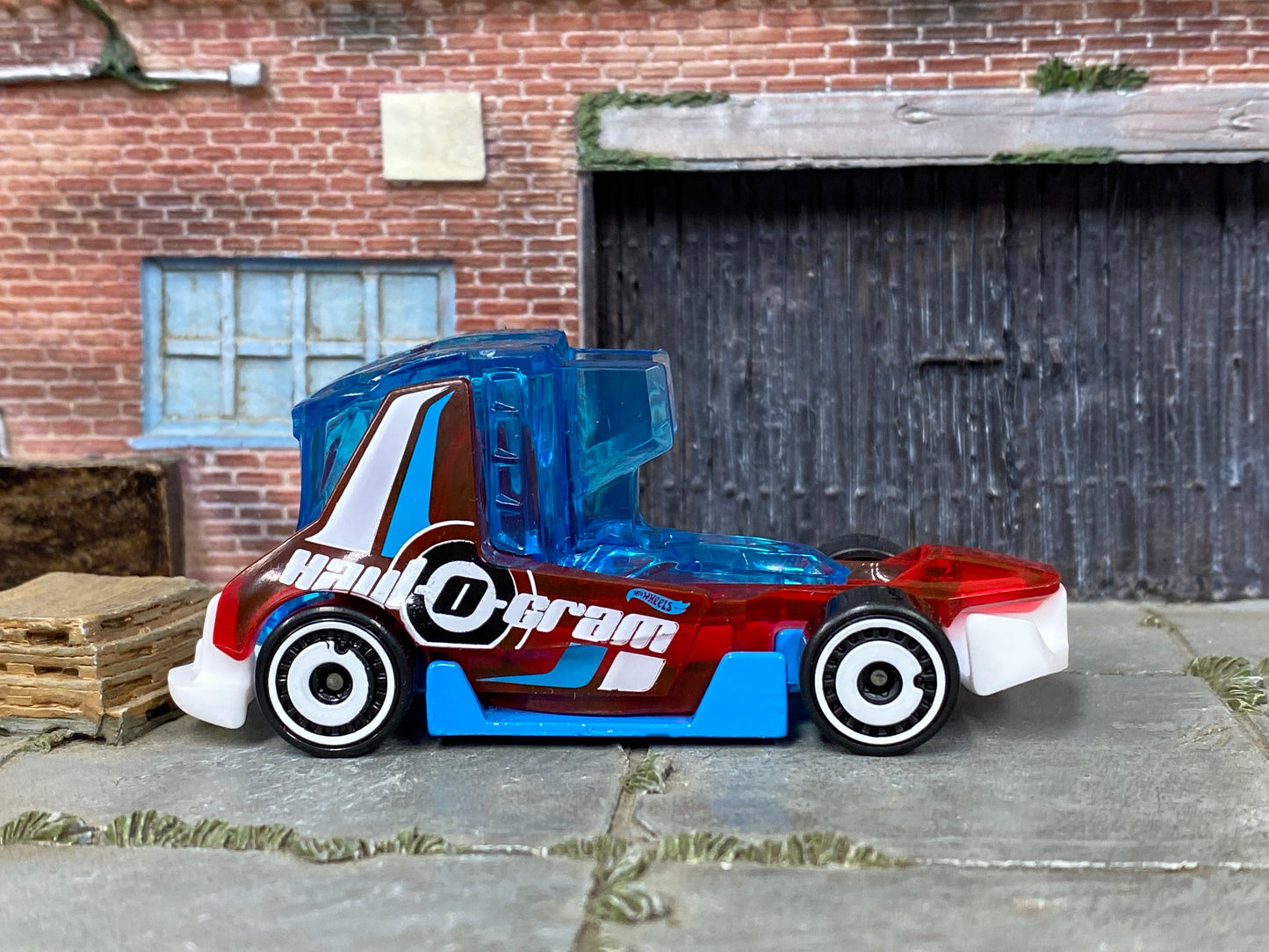 Loose Hot Wheels - Haul-O-Gram - Red, Blue and White