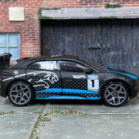 Loose Hot Wheels - Jaguare I-Pace eTrophy - Carbon Fiber Black and Blue