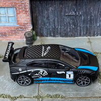 Loose Hot Wheels - Jaguare I-Pace eTrophy - Carbon Fiber Black and Blue