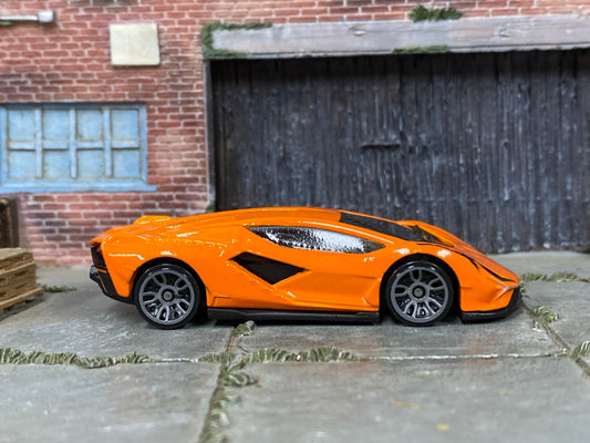 Loose Hot Wheels - Lamborghini Sian FKP 37 - Orange