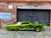 Loose Hot Wheels - Layin' Low Lowrider - Green with Graphics
