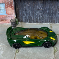 Loose Hot Wheels - Lotus Evija - Green and Yellow