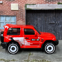 Loose Hot Wheels - Mitsubishi Pajero Evolution - Red