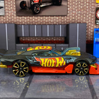 Loose Hot Wheels - Mod Speeder - Satin Black and Red Hot Wheels