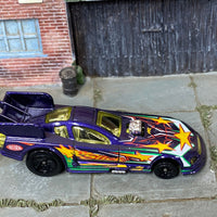 Loose Hot Wheels - Mustang Funny Car Dragster - Purple
