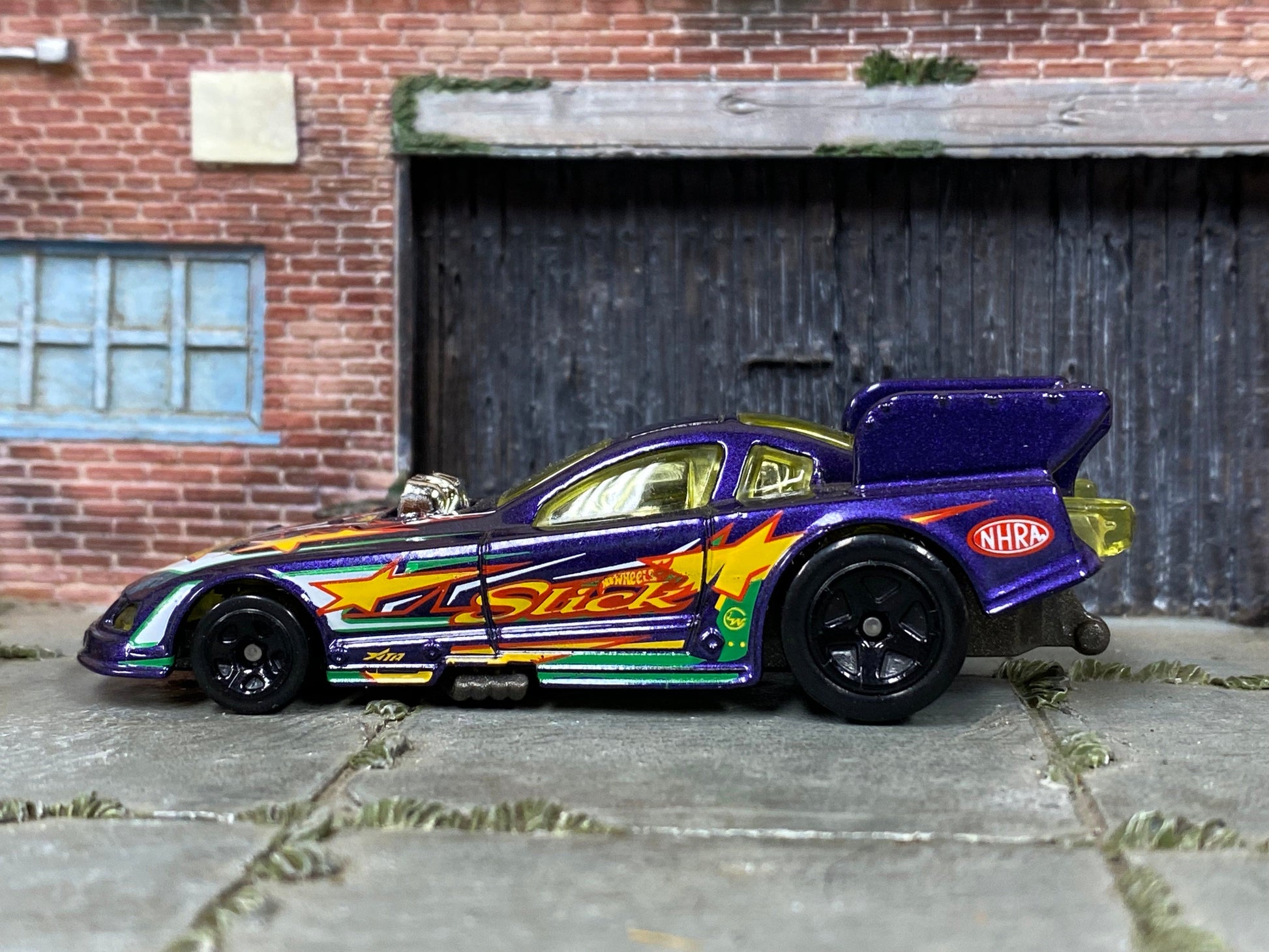 Loose Hot Wheels - Mustang Funny Car Dragster - Purple