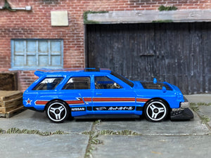 Loose Hot Wheels - Nissan Maxima Drift Car - Blue and Red