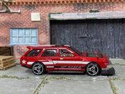 Loose Hot Wheels - Nissan Maxima Drift Car - Dark Red and White