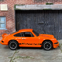 Loose Hot Wheels - Porsche 911 Carrera RS 2.7 - Orange and Black