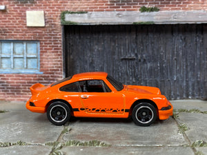 Loose Hot Wheels - Porsche 911 Carrera RS 2.7 - Orange and Black