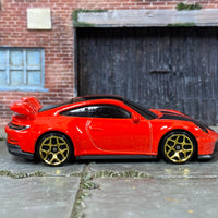 Loose Hot Wheels - Porsche 911 GT3 - Red and Black