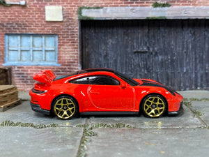 Loose Hot Wheels - Porsche 911 GT3 - Red and Black