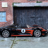Loose Hot Wheels - Porsche 918 Spyder - Black and Red 4