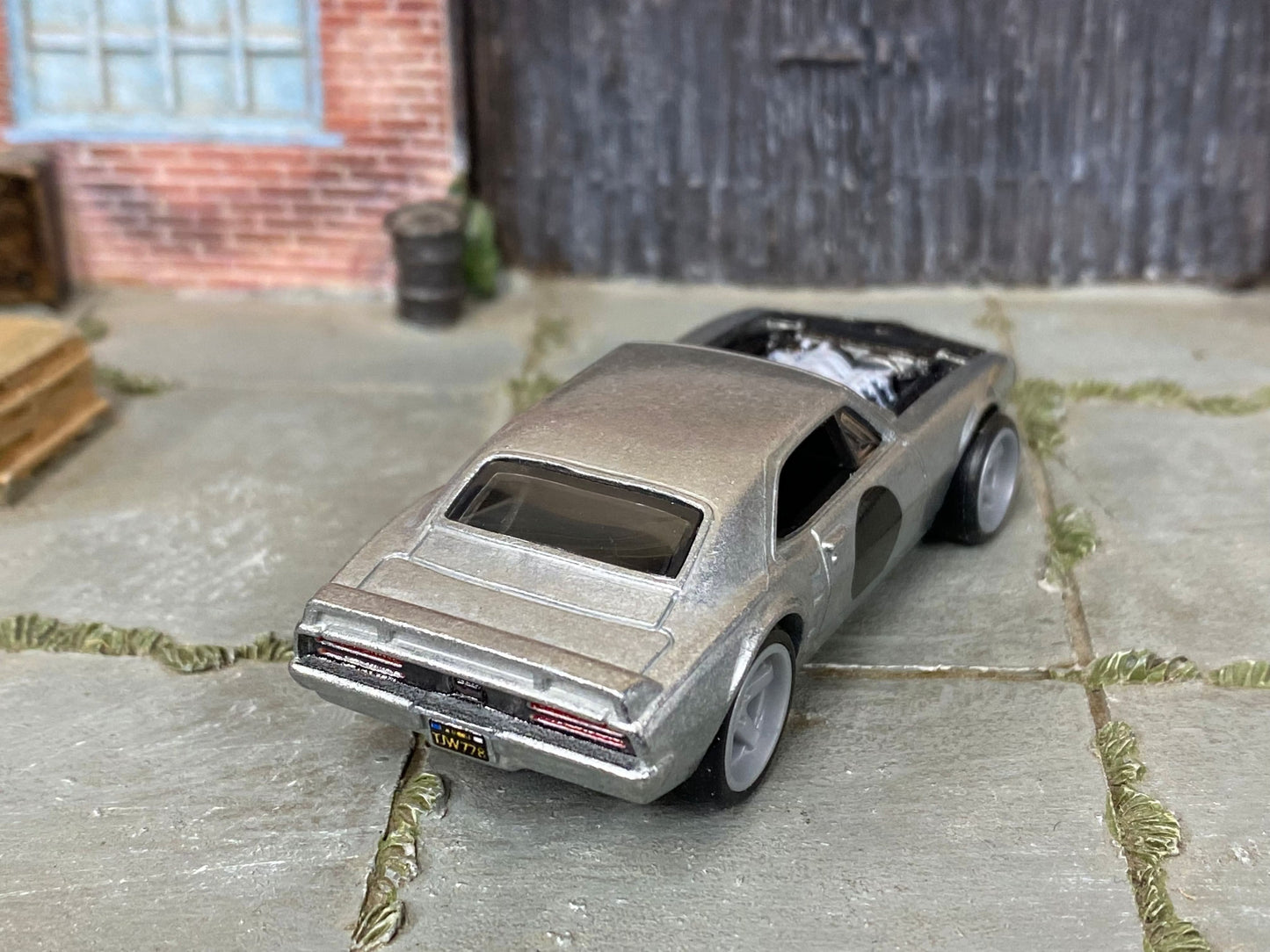 Loose Hot Wheels Premium - 1967 Pontiac Firebird - ZAMAC Bare Metal - Premium Series Real Rider Rubber Tires