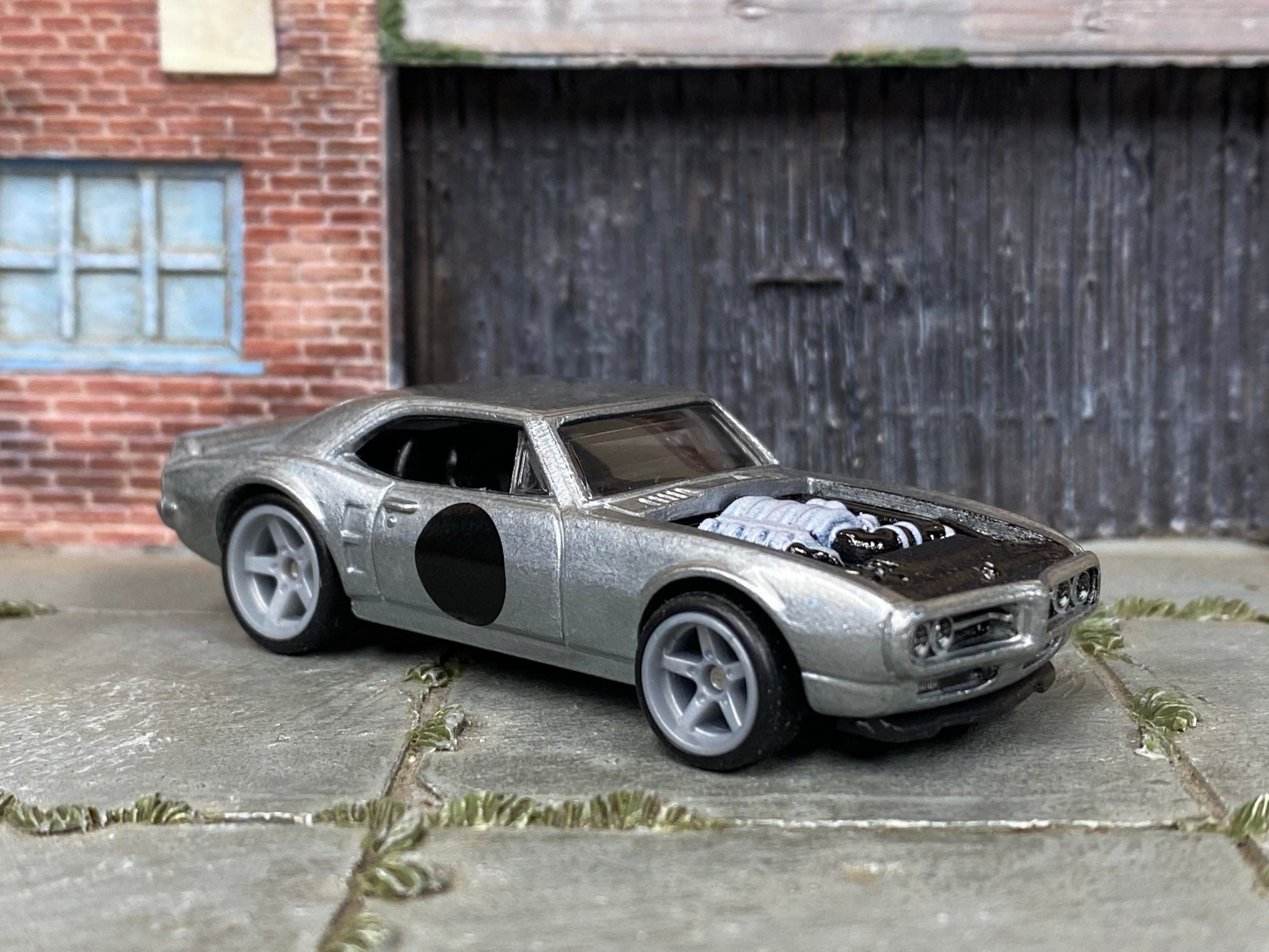Loose Hot Wheels Premium - 1967 Pontiac Firebird - ZAMAC Bare Metal - Premium Series Real Rider Rubber Tires