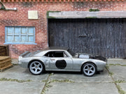 Loose Hot Wheels Premium - 1967 Pontiac Firebird - ZAMAC Bare Metal - Premium Series Real Rider Rubber Tires