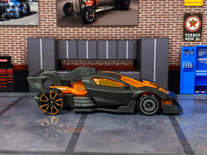 Loose Hot Wheels - Punk Rod - Satin Black and Orange