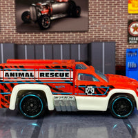 Loose Hot Wheels - Recue Duty - Animal Rescue Red and White