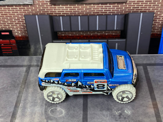 Loose Hot Wheels - Rockster 4X4 - Blue and White