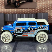 Loose Hot Wheels - Rockster 4X4 - Blue and White