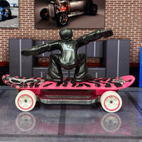 Loose Hot Wheels - Skate Grom - Pink and Black