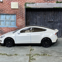 Loose Hot Wheels - Tesla Model Y - White