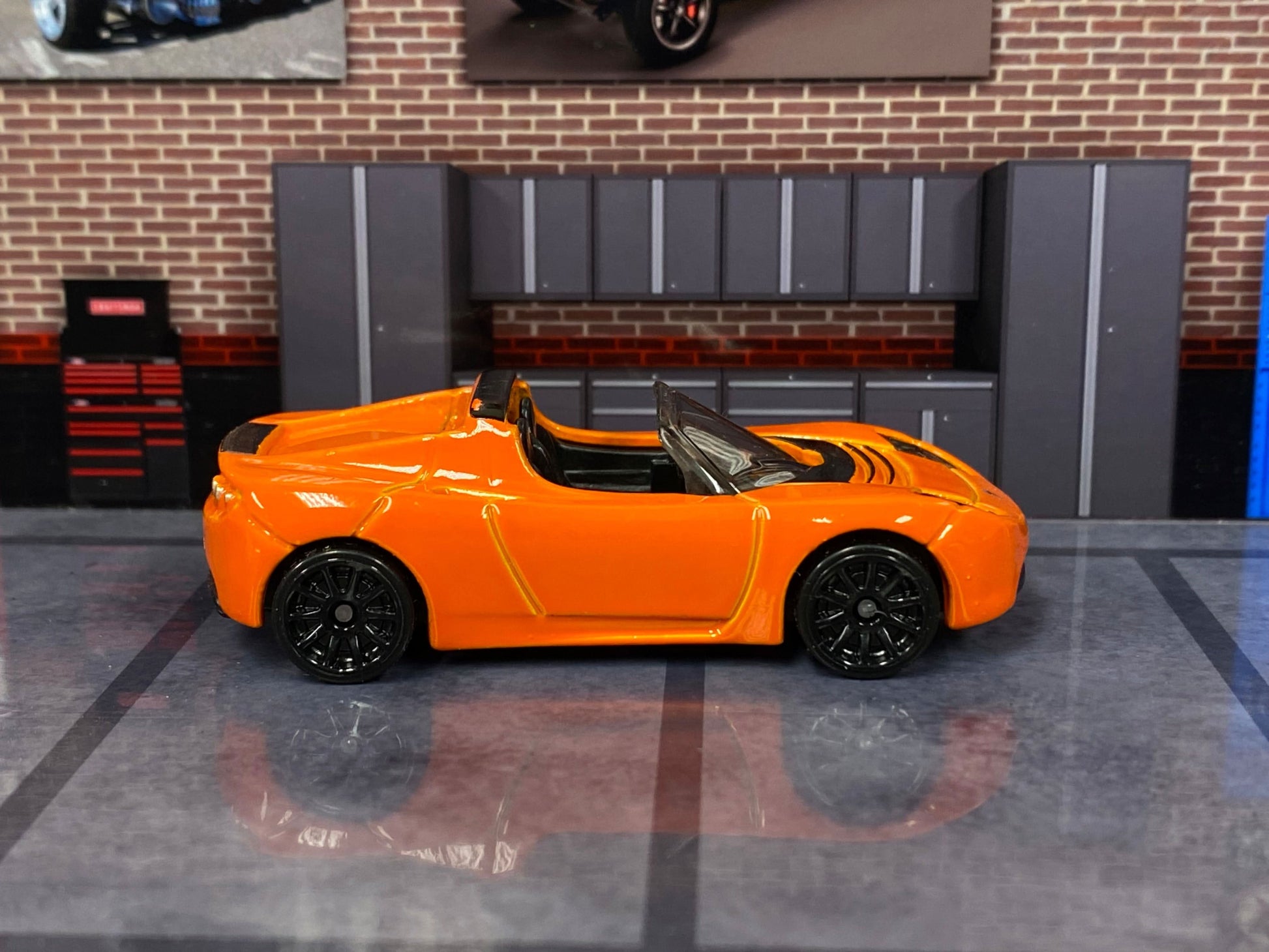 Loose Hot Wheels - Tesla Roadster - Orange