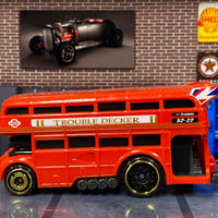 Loose Hot Wheels - Trouble Decker Drag Bus - Red