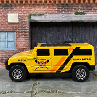 Loose Matchbox - Hummer H2 SUV Concept - Yellow beach Patrol