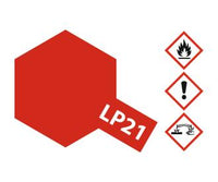 Tamiya LP-21 Italian Red gloss lacquer paint 10 mL bottle 82121