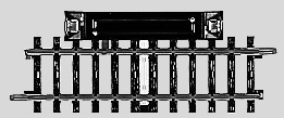 Märklin 2299 HO K-Track Straight Circuit Track 90 mm