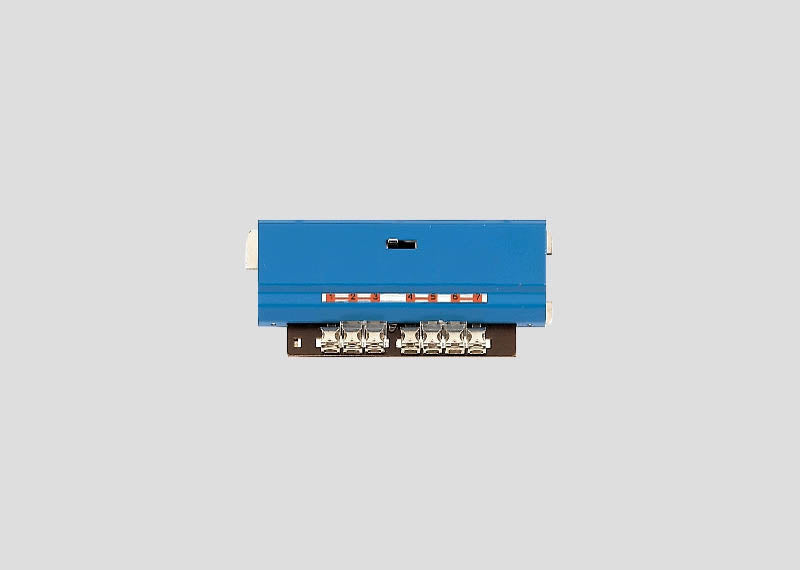 Märklin 8945 universal relay with blue housing and circuit terminals