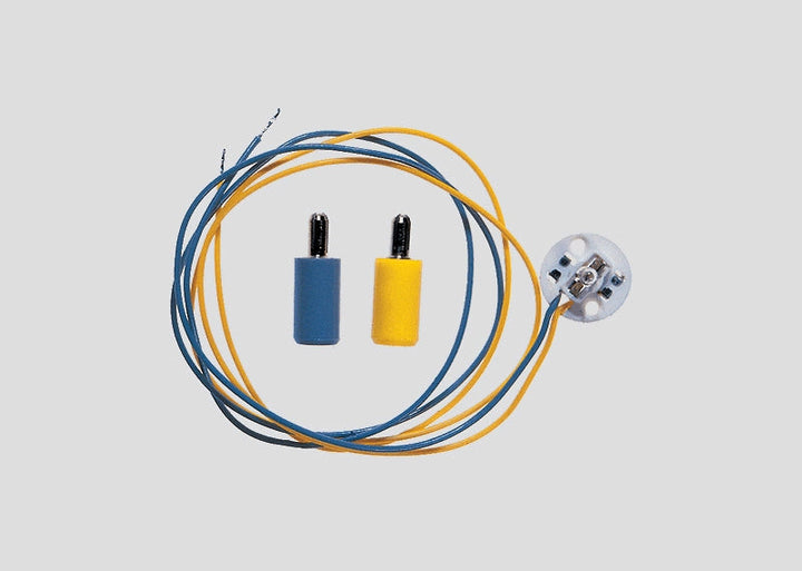 Märklin 8950 building light socket with connection leads and plugs