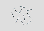 Märklin 8999 Z scale track nails, representative sample from the 100-piece pack