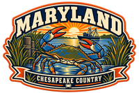 Maryland heritage badge embroidery artwork